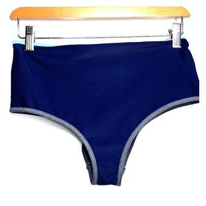 NWTs AERIE • Cheeky Navy Swimsuit Bikini Bottoms